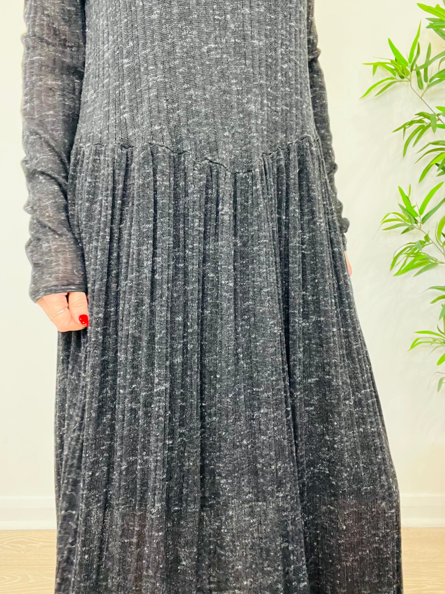 Knitted Maxi Dress - Size M