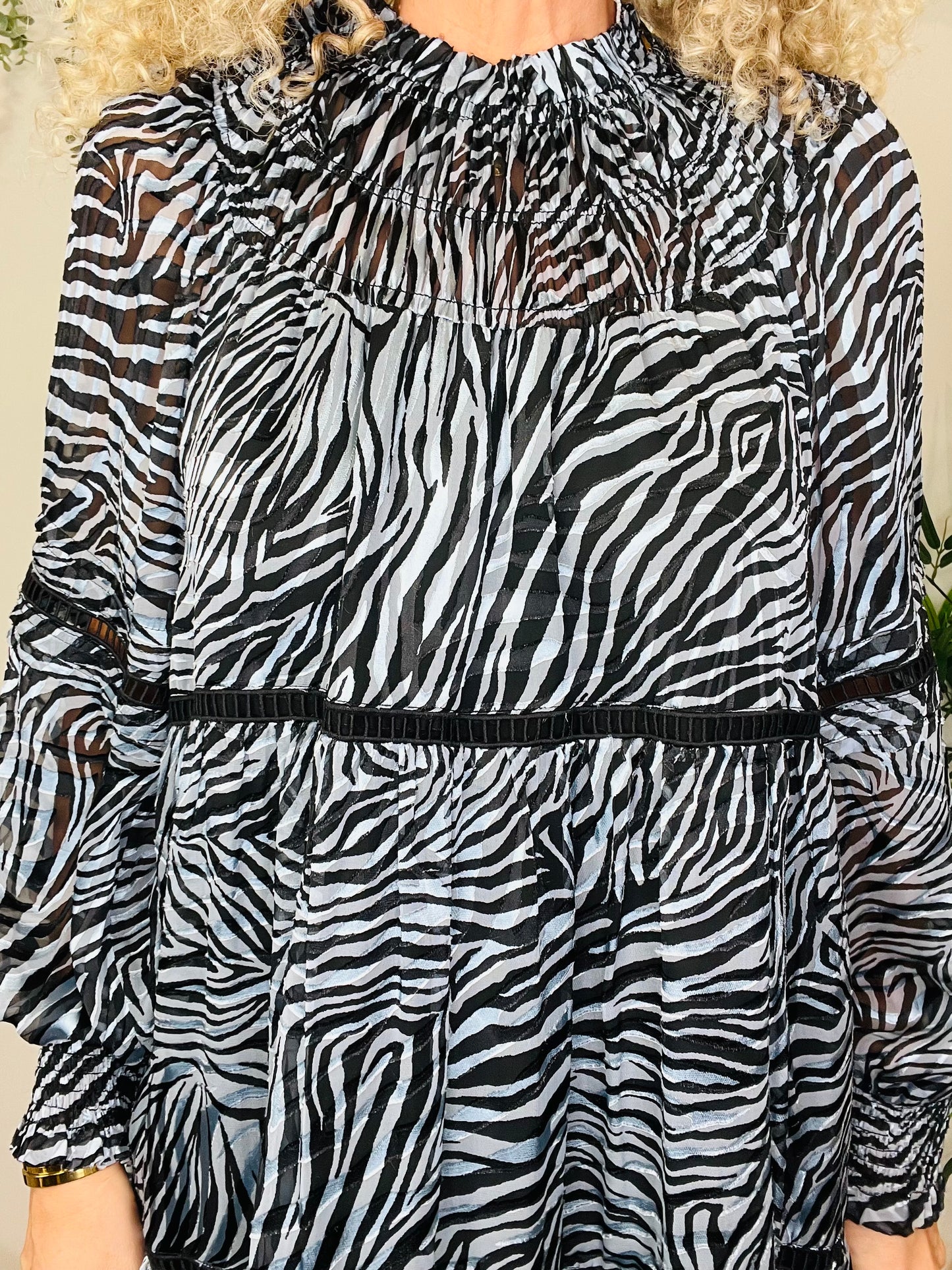 Zebra Print Dress - Size M