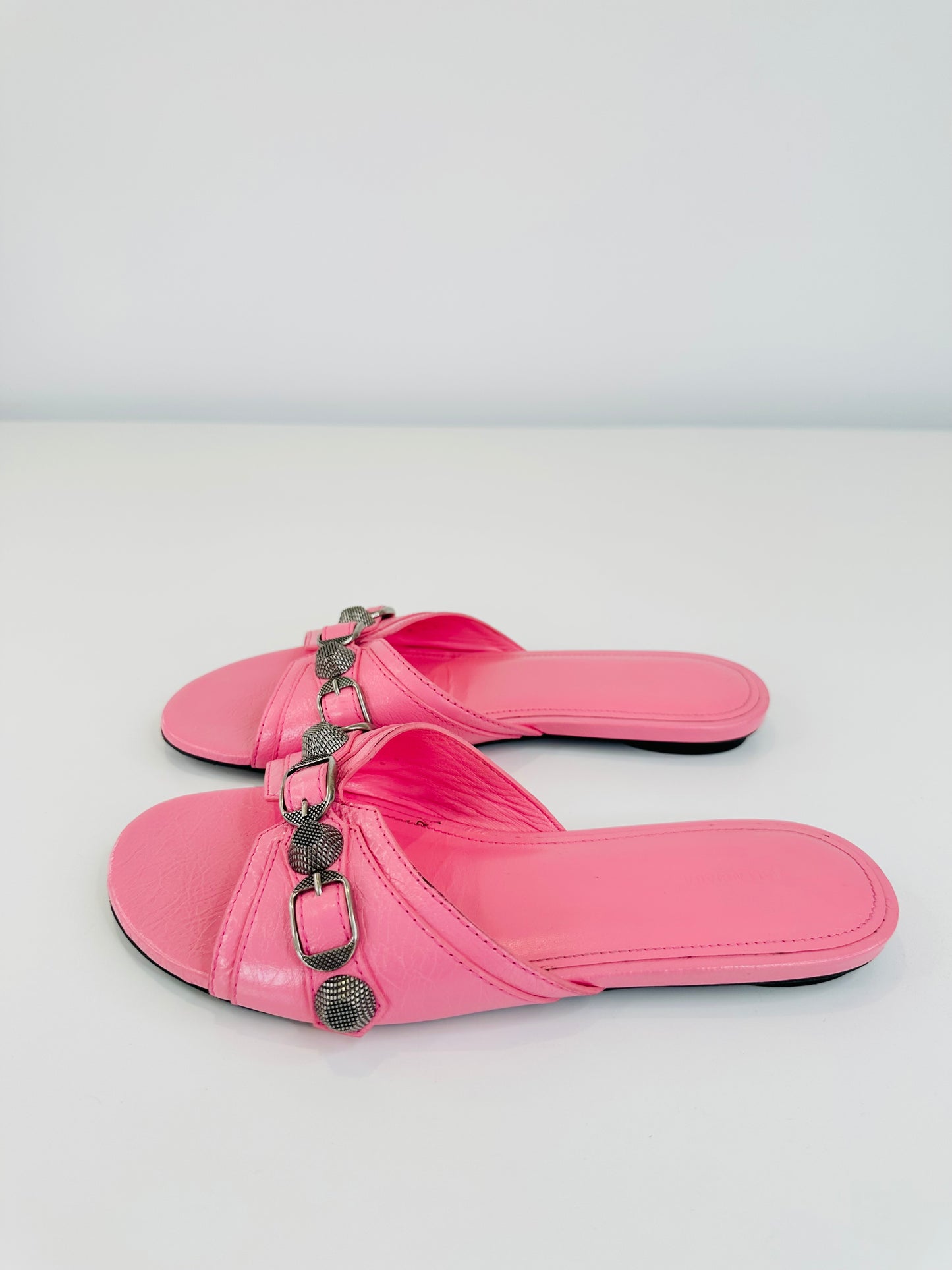 Cagole Leather Slides - Size 37