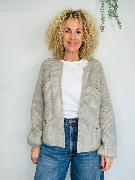Sparkly Knitted Cardigan - Size M