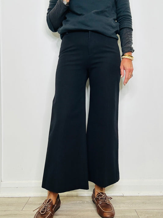 Le Crop Palazzo Trousers - Size 8