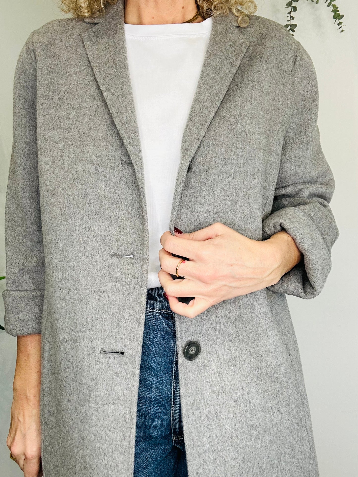 Wool Coat - Size 36
