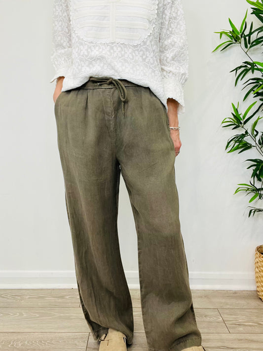 Linen Trousers - Size 4