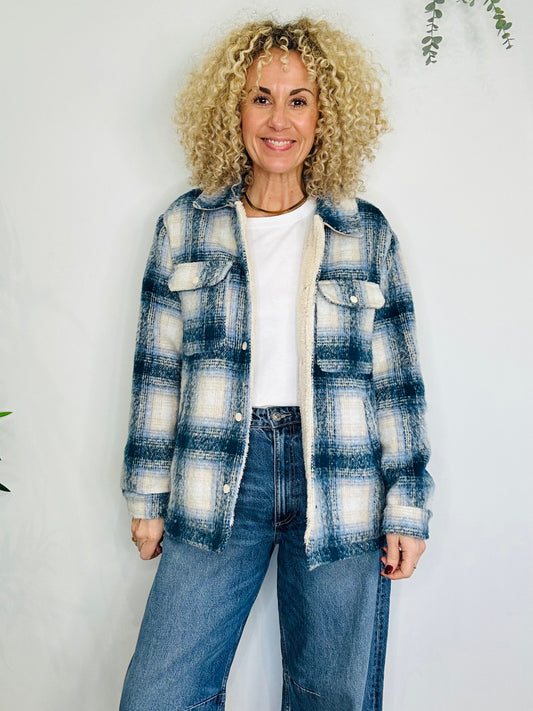 Check Shacket - Size M