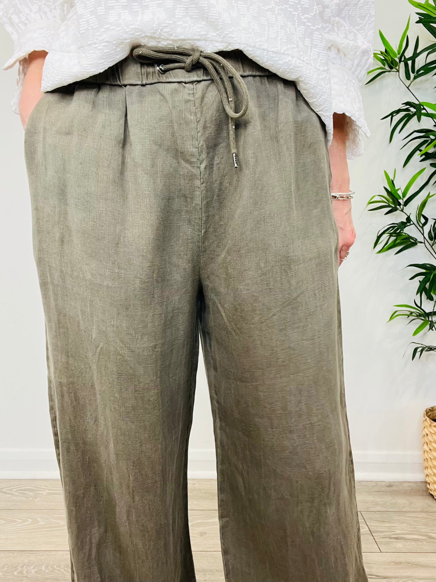 Linen Trousers - Size 4