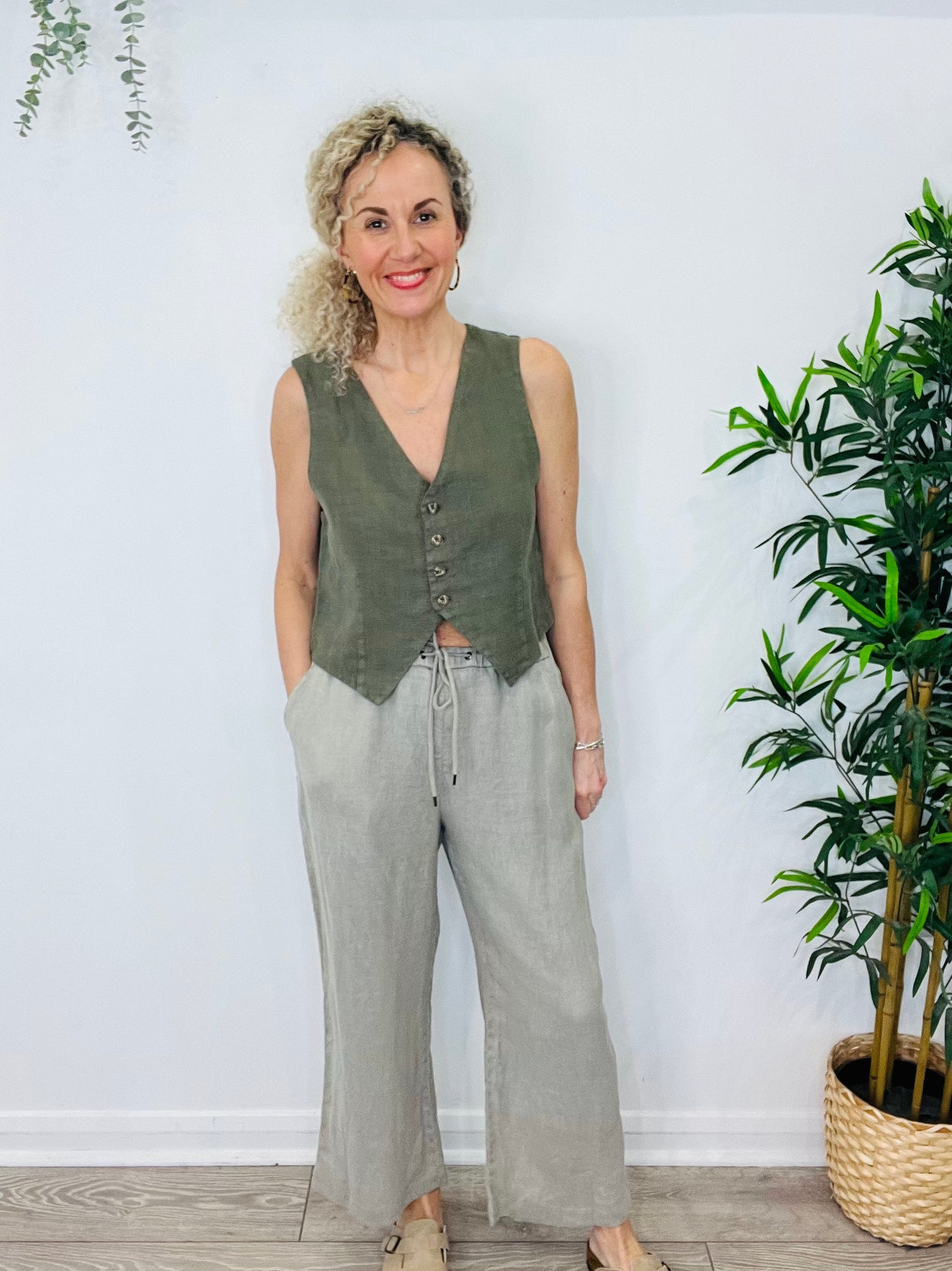 Linen Trousers - Size 4