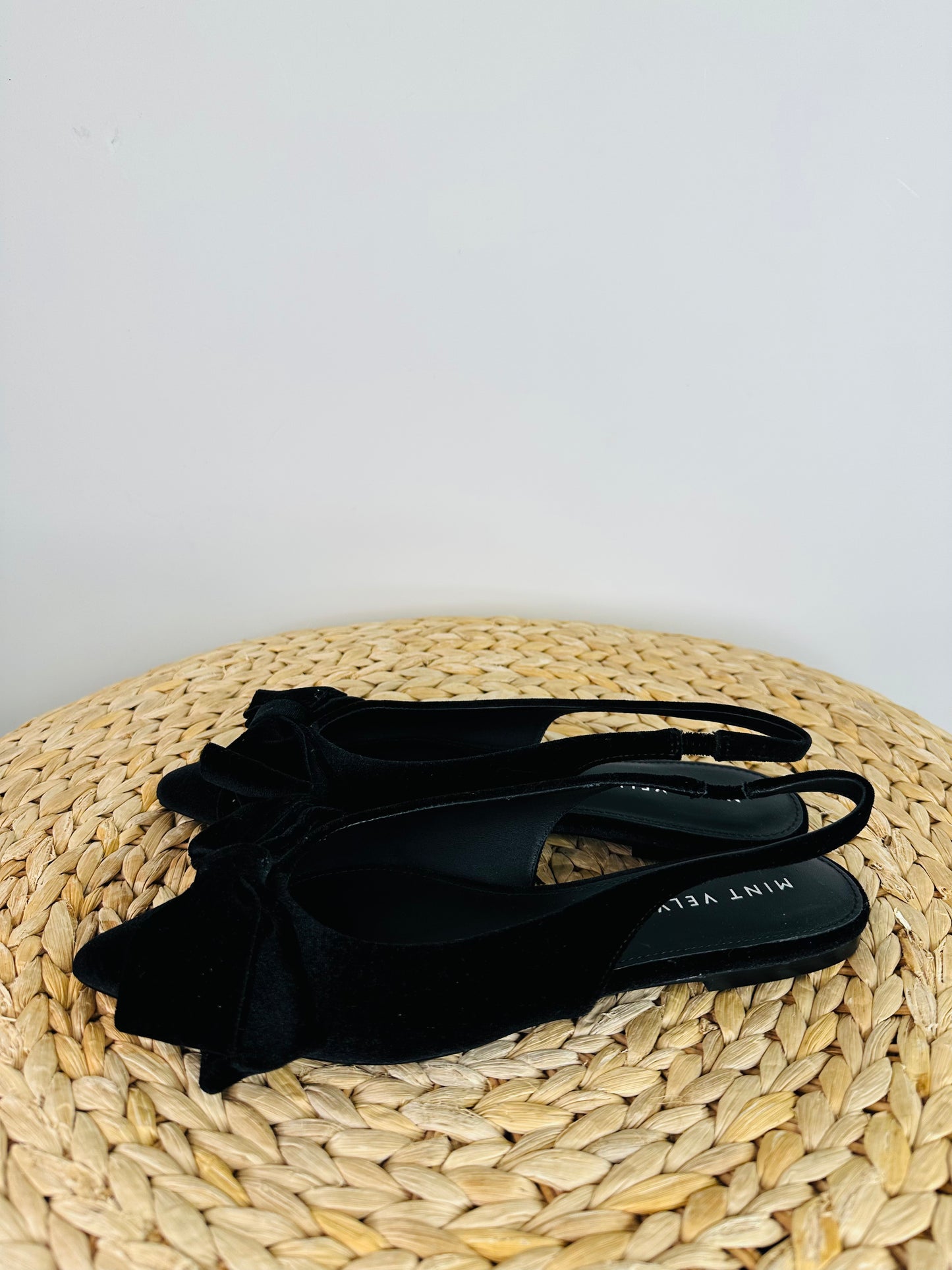 Velvet Slingback Flats - Size 39