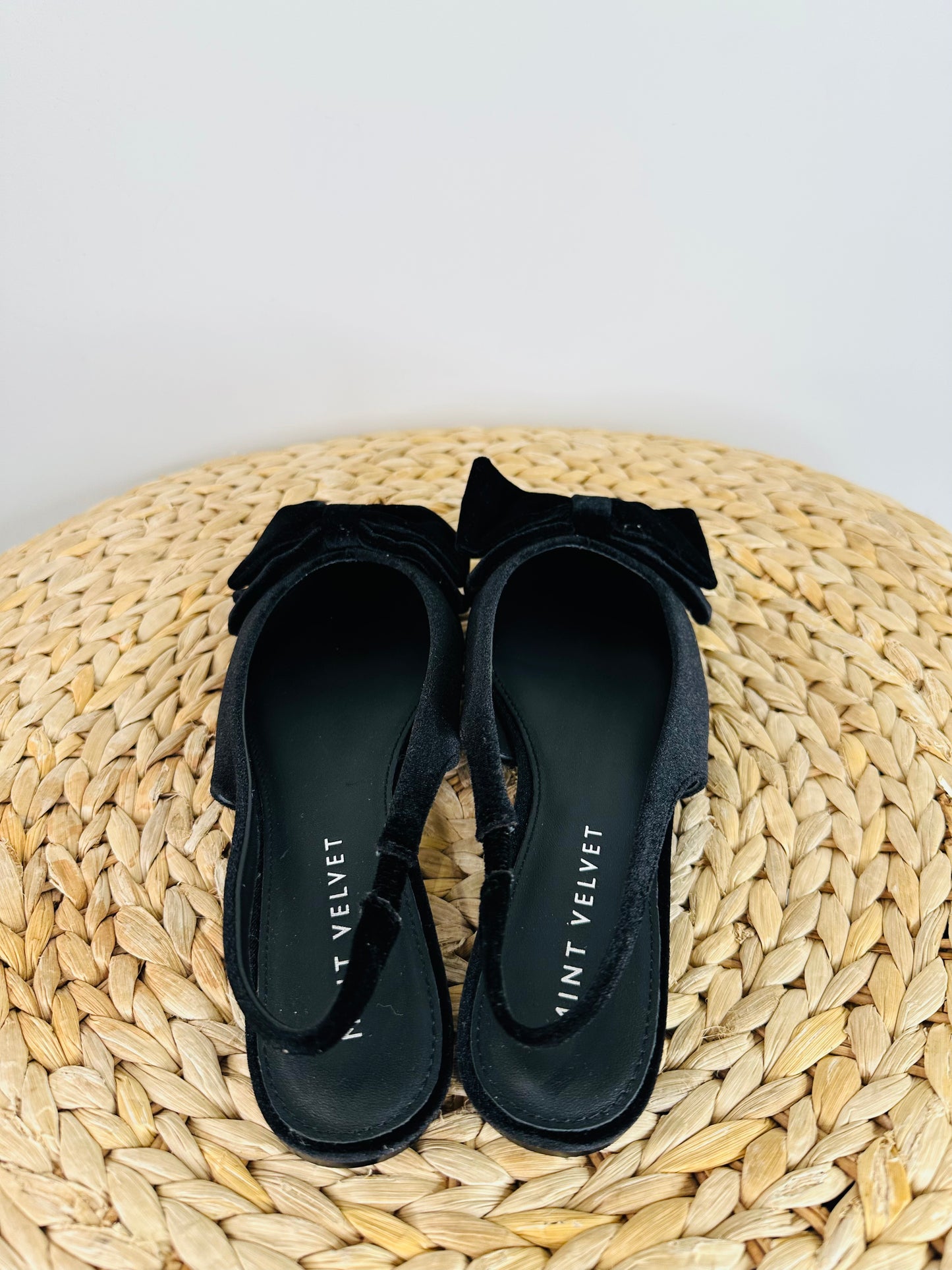 Velvet Slingback Flats - Size 39