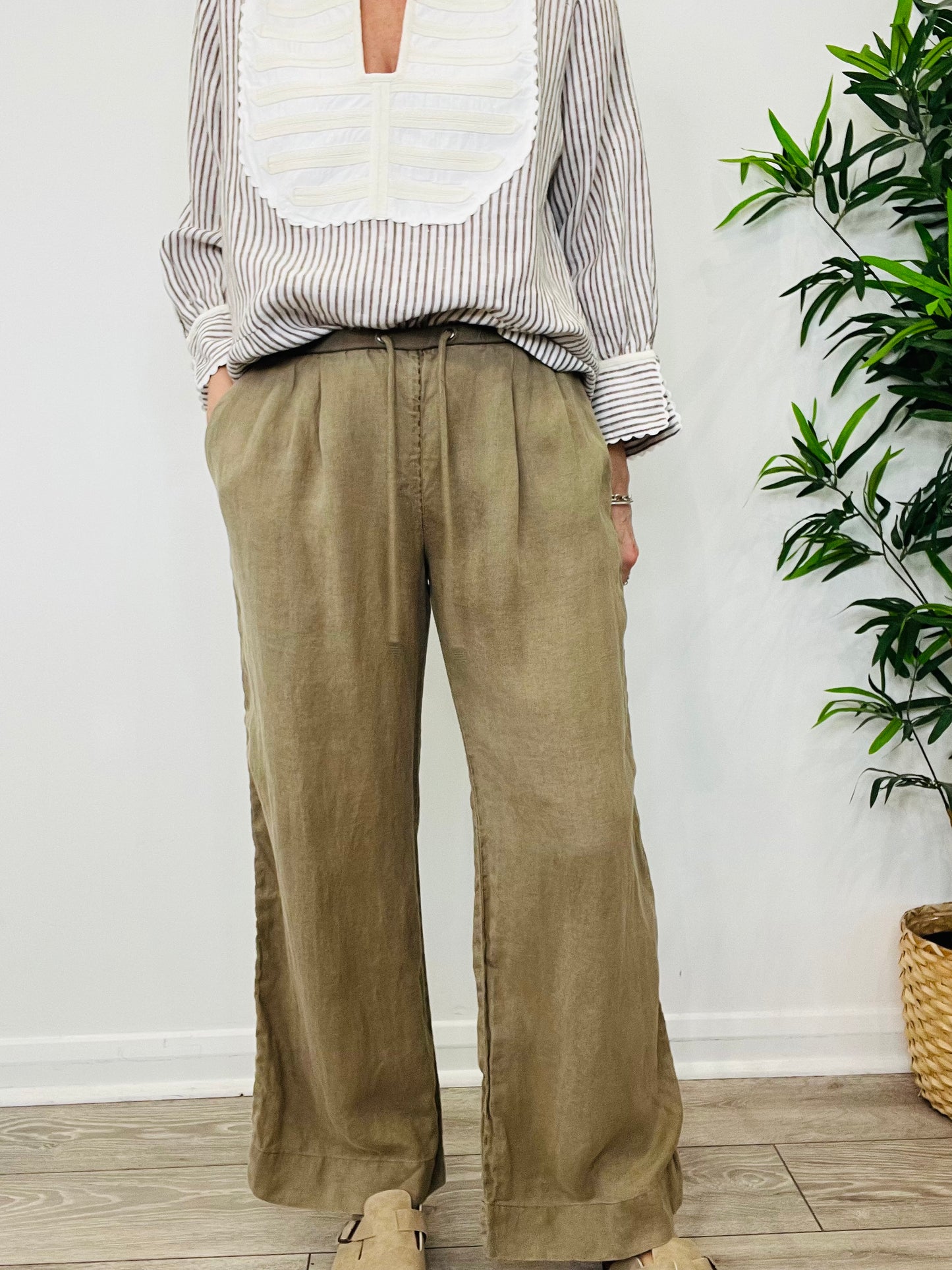 Linen Trousers - Size 4