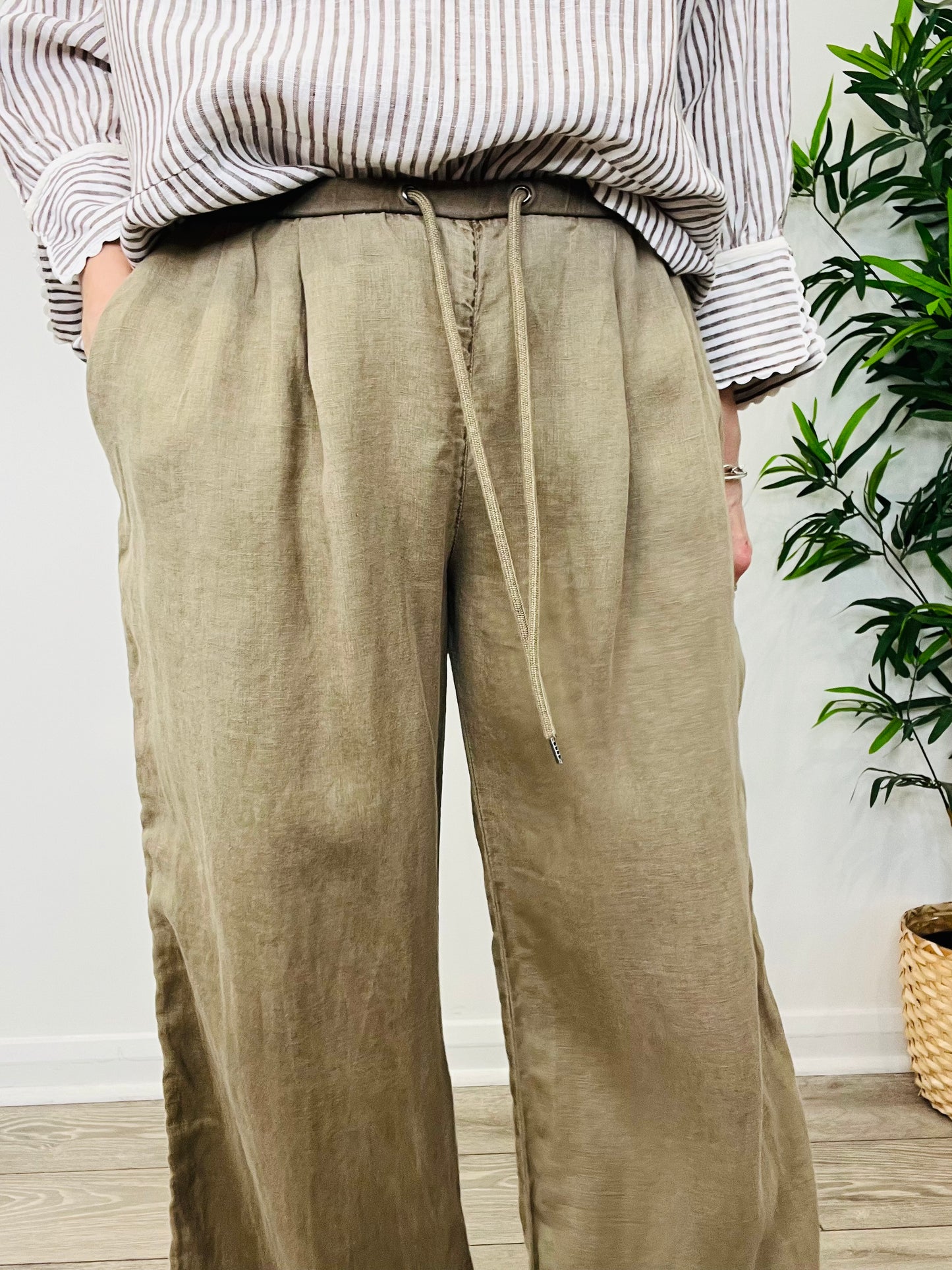 Linen Trousers - Size 4