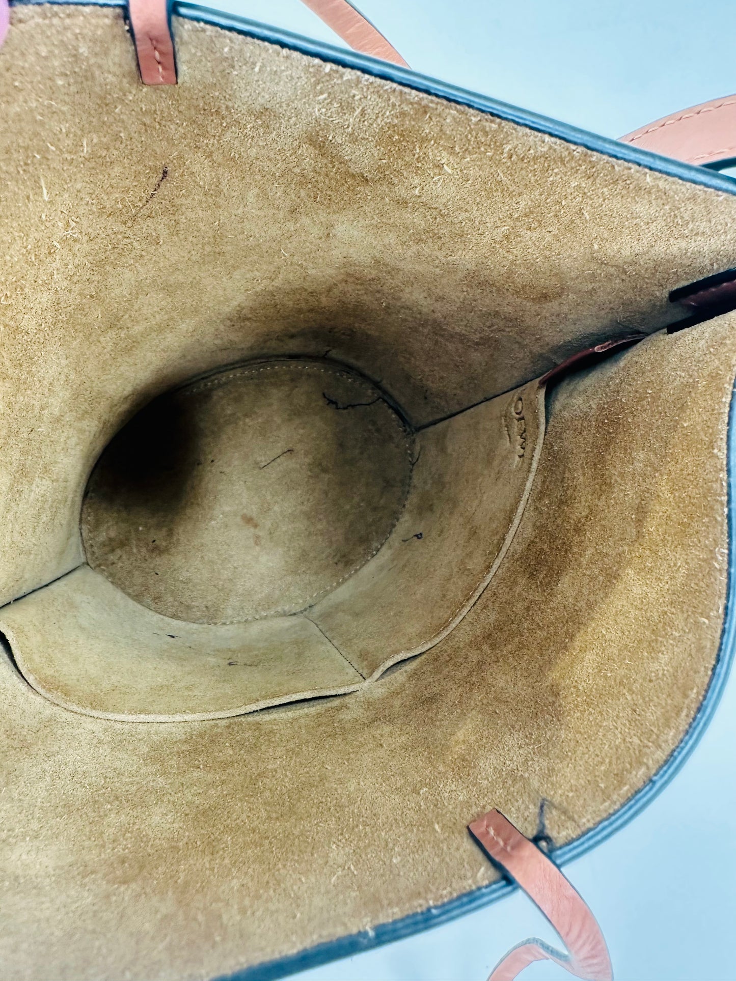 Gate Anagram Perforated Leather Bucket Bag
