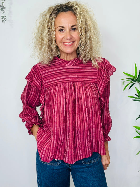 Striped Blouse - Size M