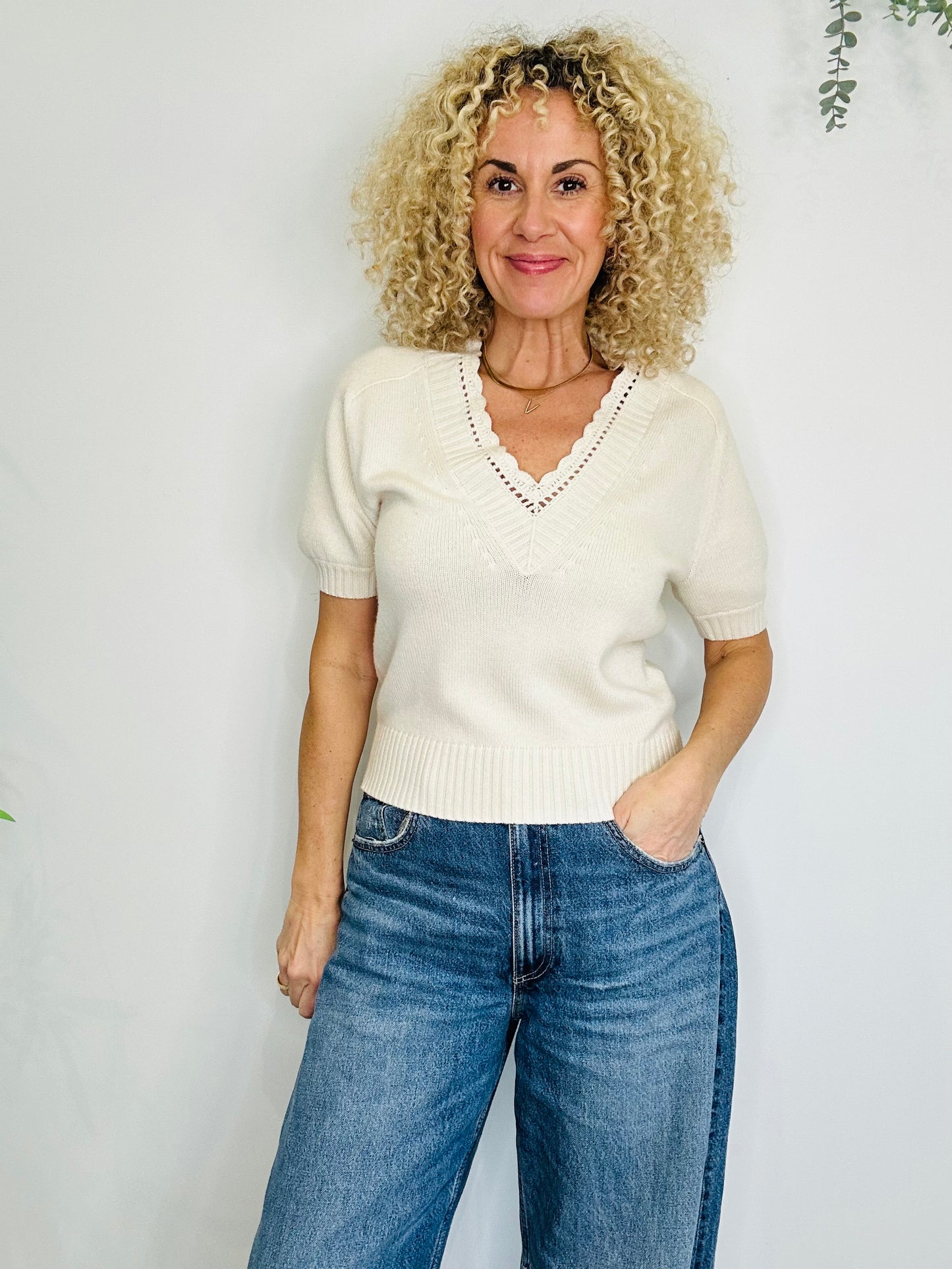 Short Sleeve Jumper - Size XS