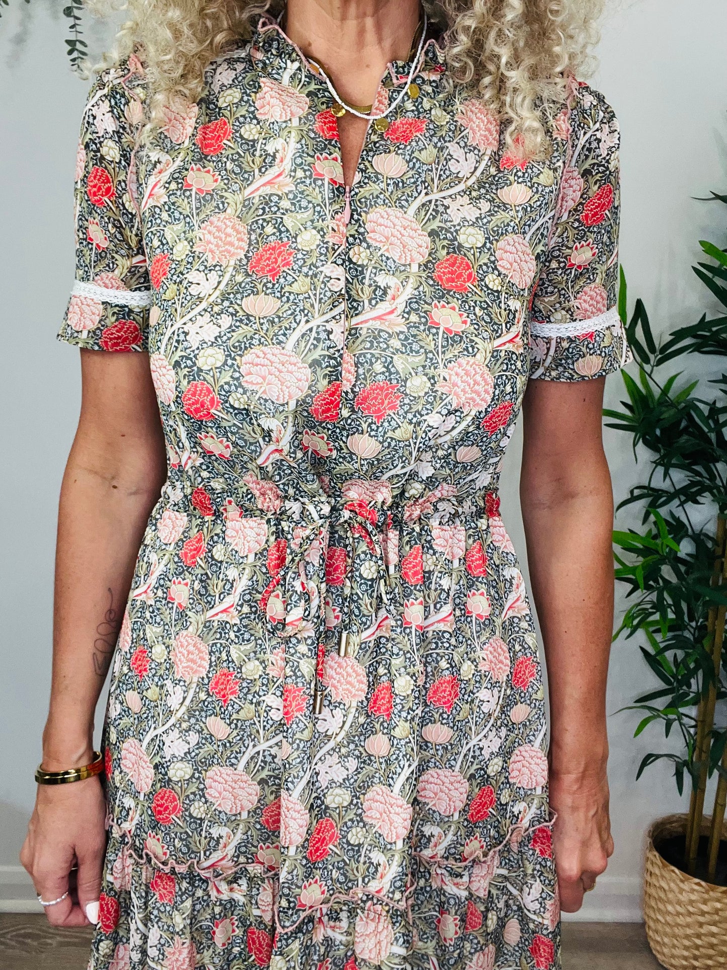 Floral Tiered Dress - Size 6