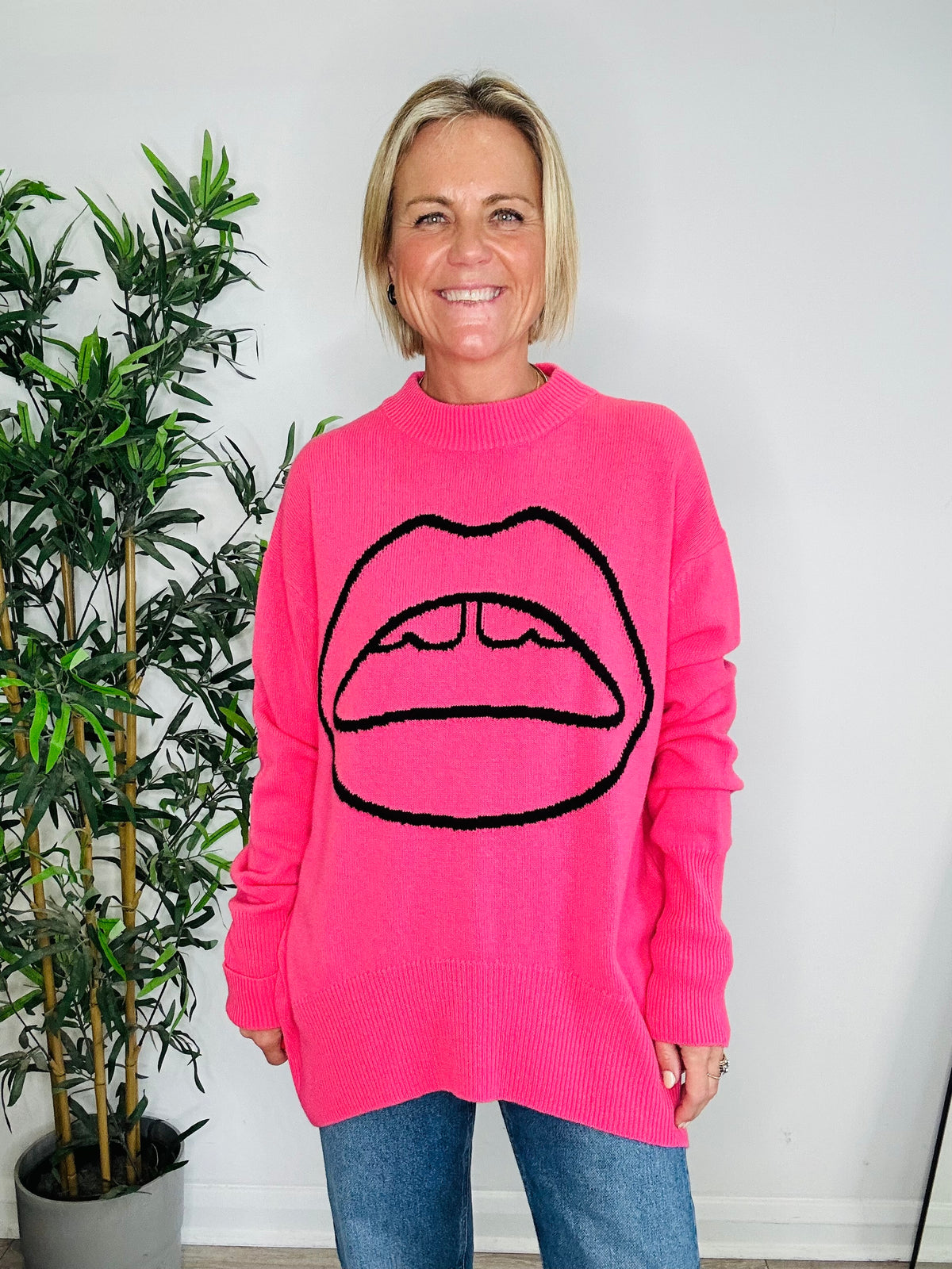 Lips Jumper - Size XS
