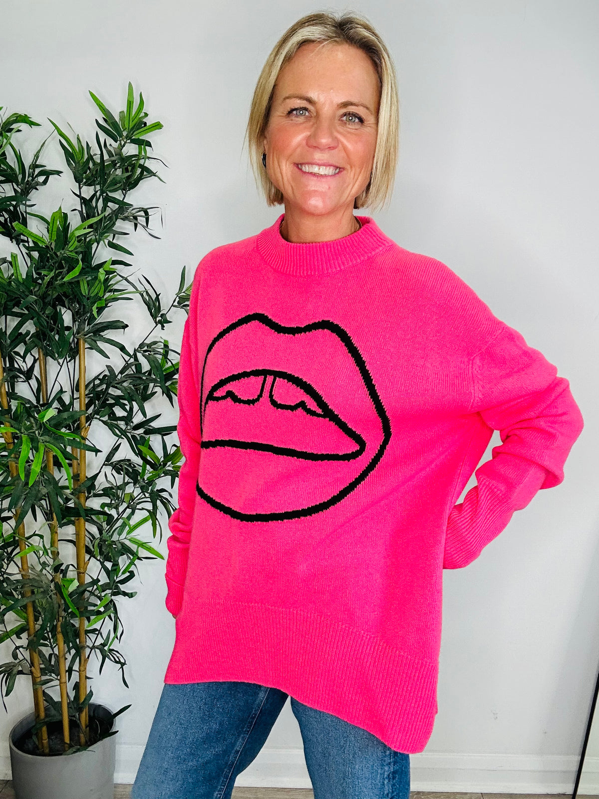 Lips Jumper - Size XS