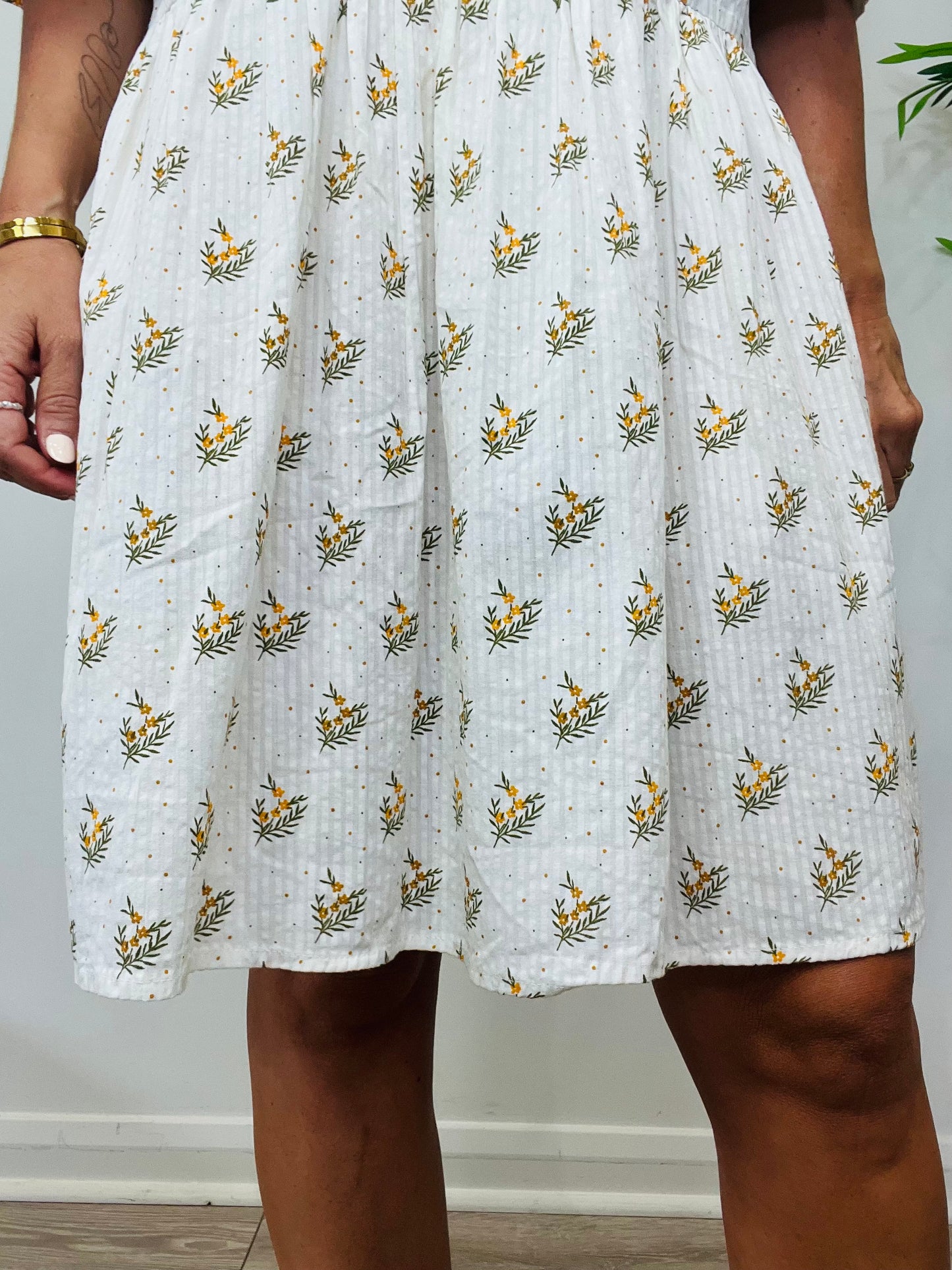 Patterned Cotton Dress - Size 36