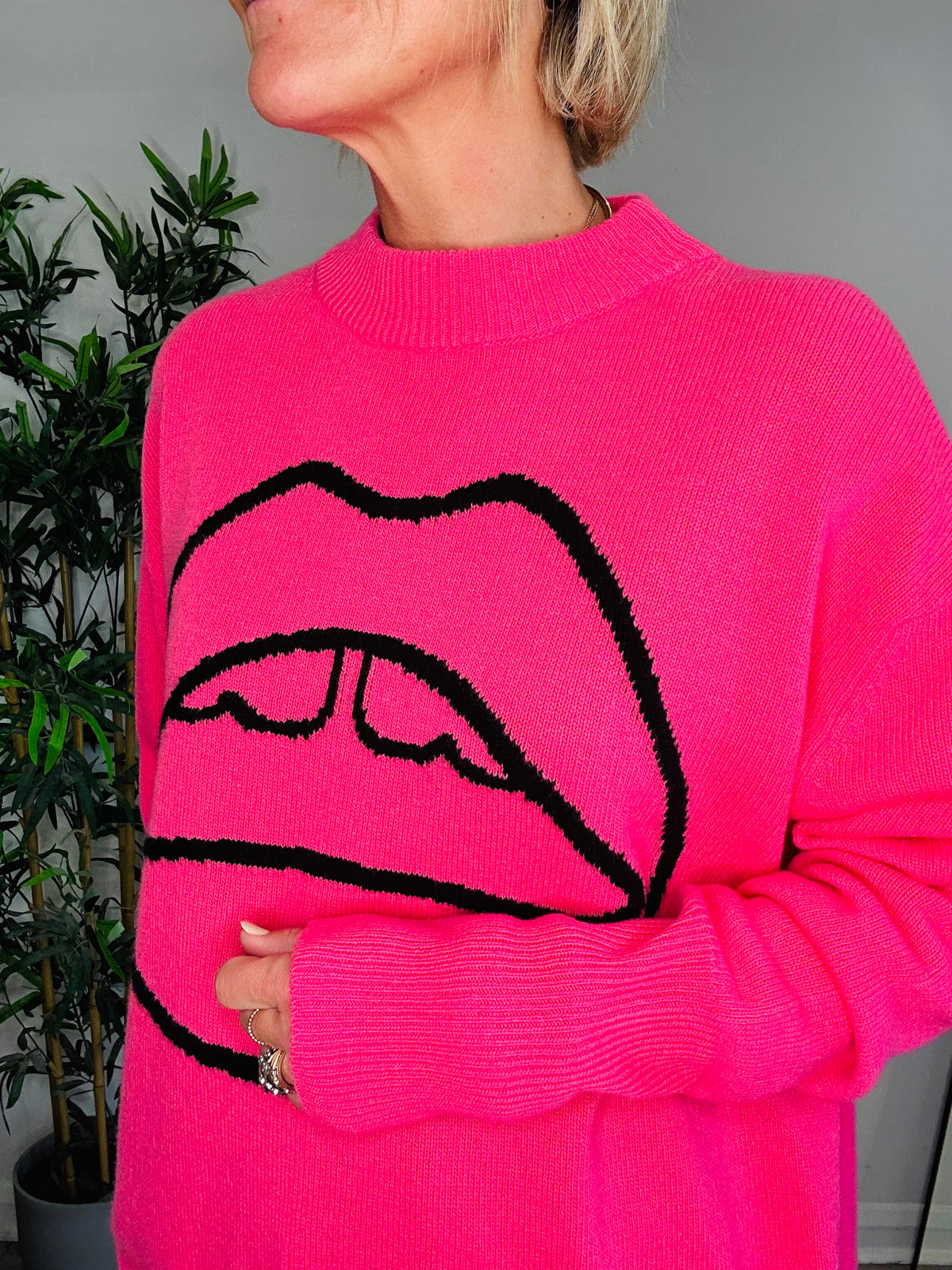 Lips Jumper - Size XS
