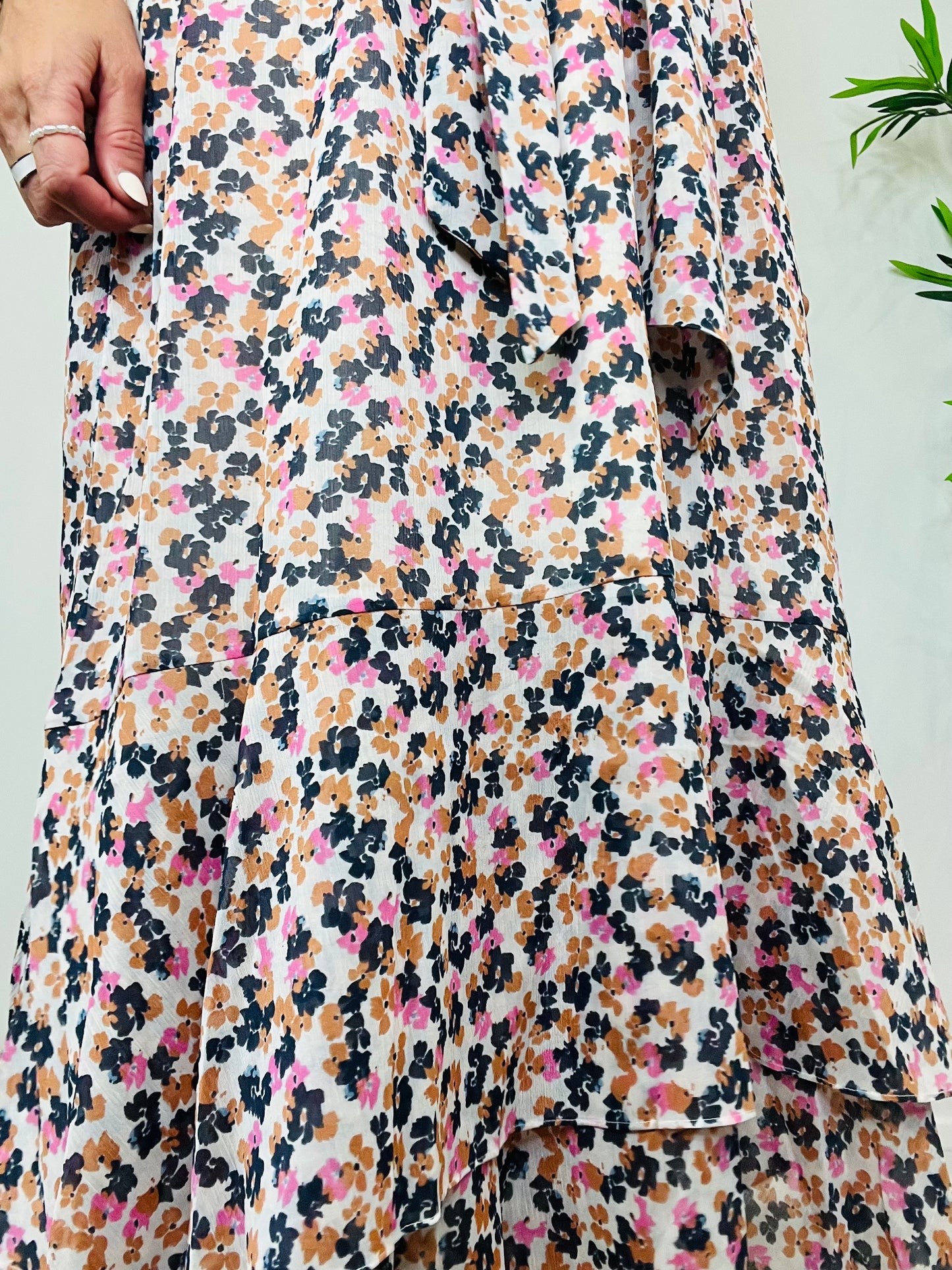 Floral Midi Dress - Size 16