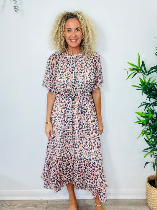 Floral Midi Dress - Size 16
