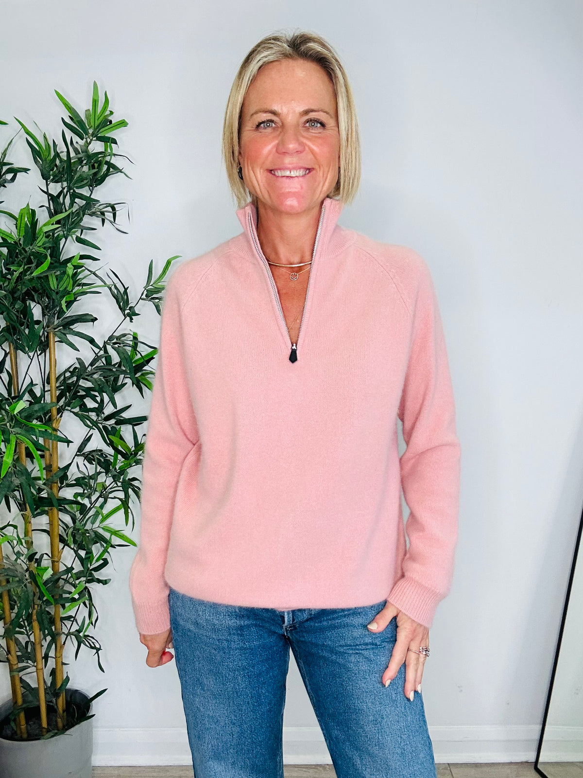 Quarter Zip Jumper - Size M