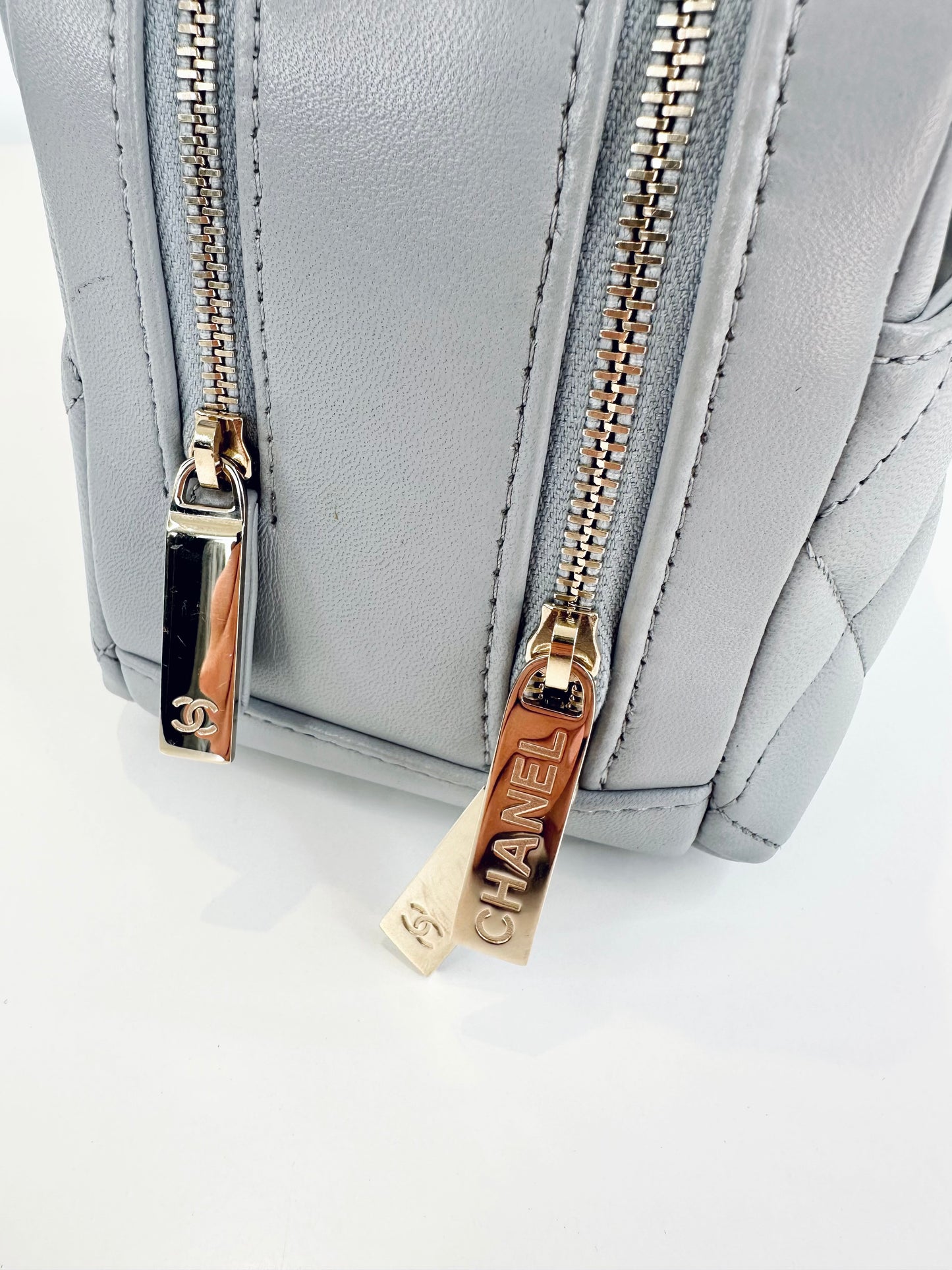 Small Quilted Leather Trendy CC Bowling Bag