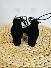 Load image into Gallery viewer, Suede Lace-up Heels - Size 36
