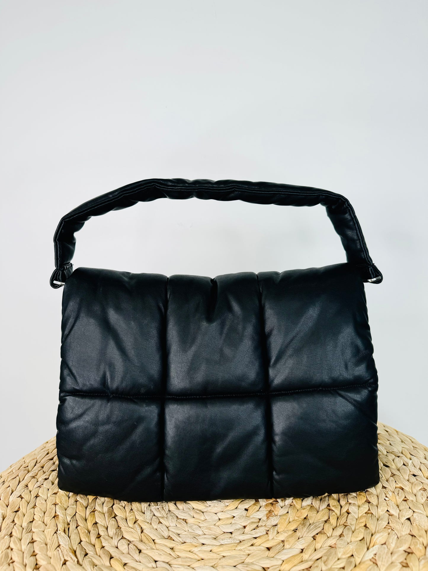 Faux Leather Quilted Bag