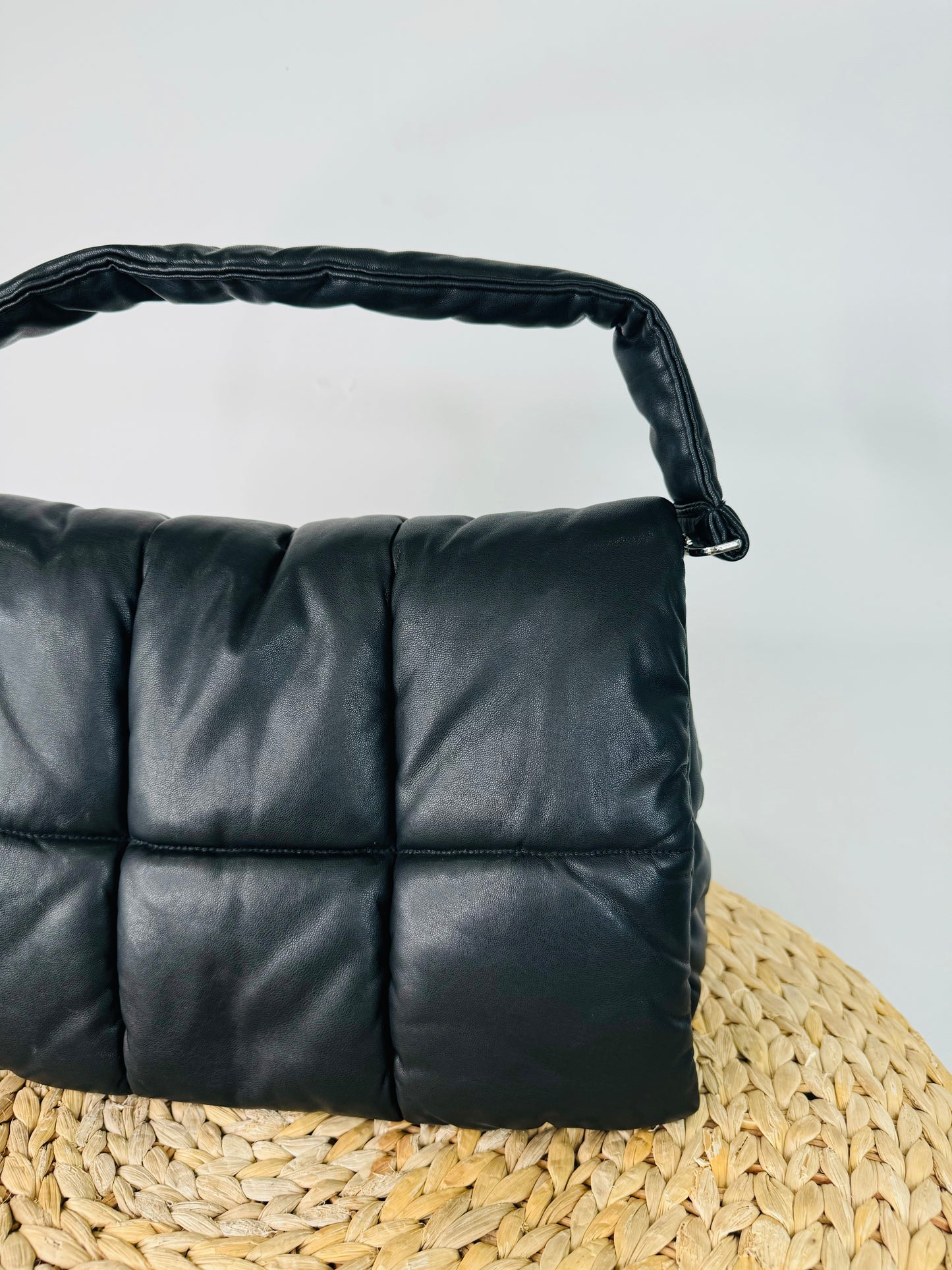 Faux Leather Quilted Bag