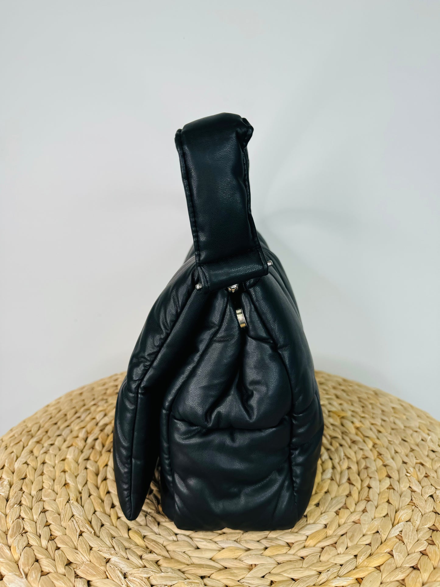 Faux Leather Quilted Bag