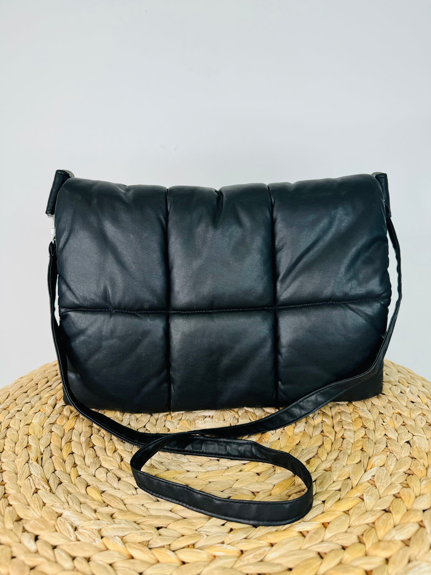 Faux Leather Quilted Bag