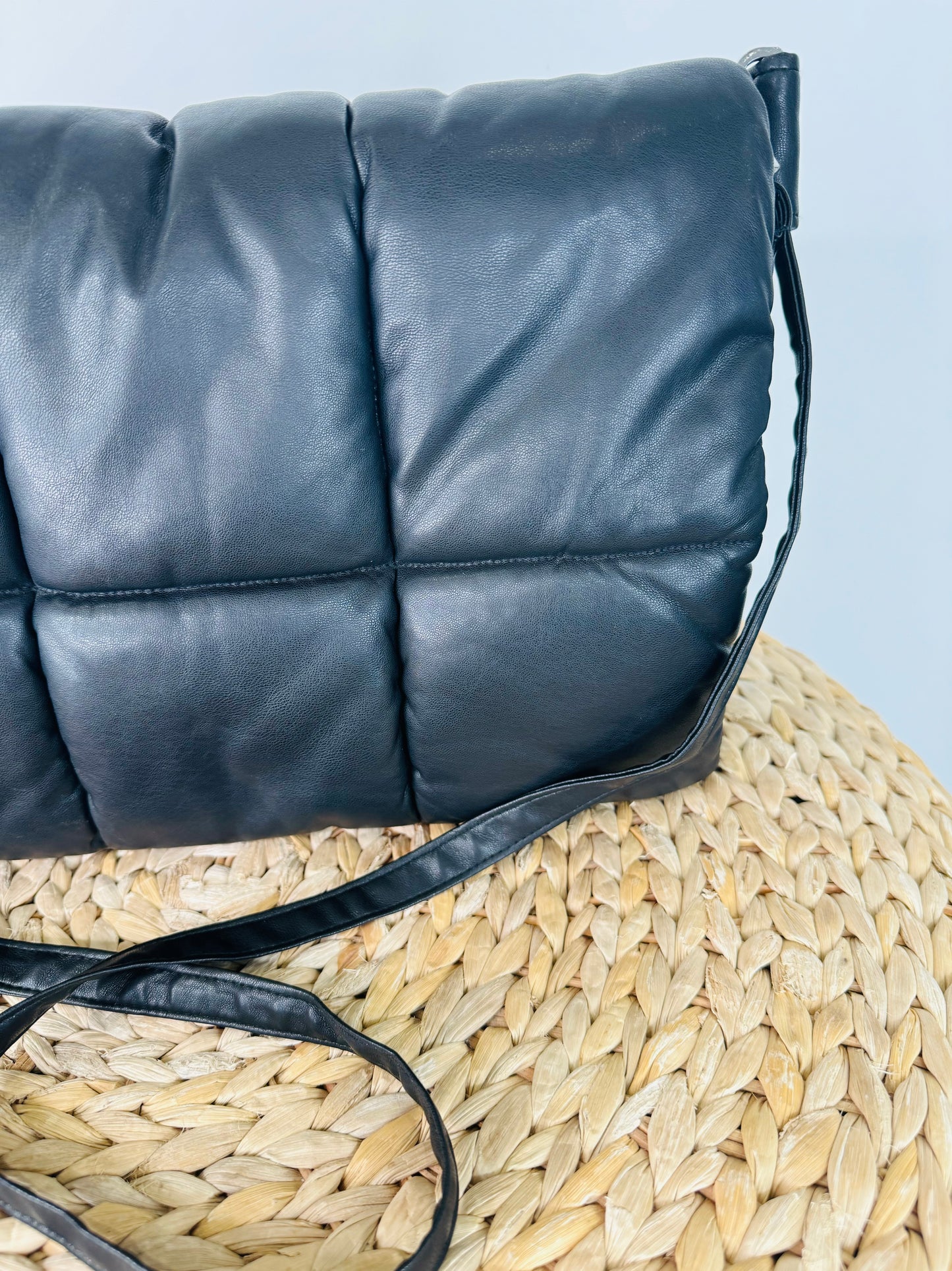 Faux Leather Quilted Bag