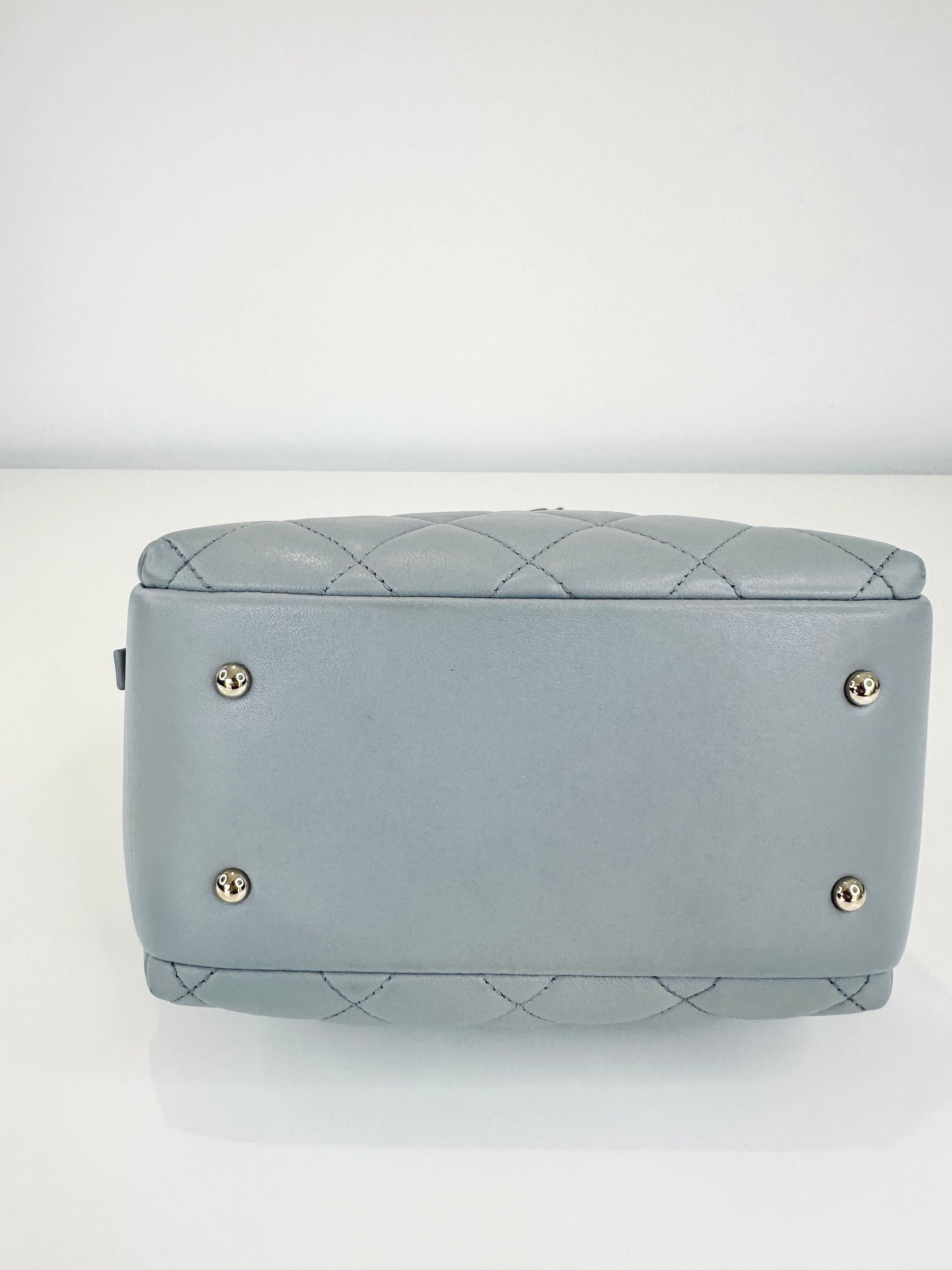 Small Quilted Leather Trendy CC Bowling Bag