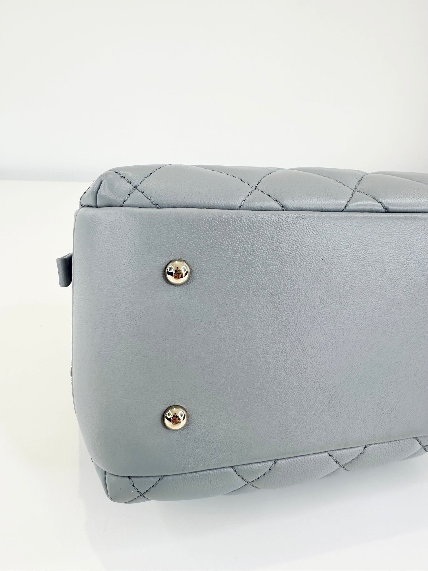 Small Quilted Leather Trendy CC Bowling Bag