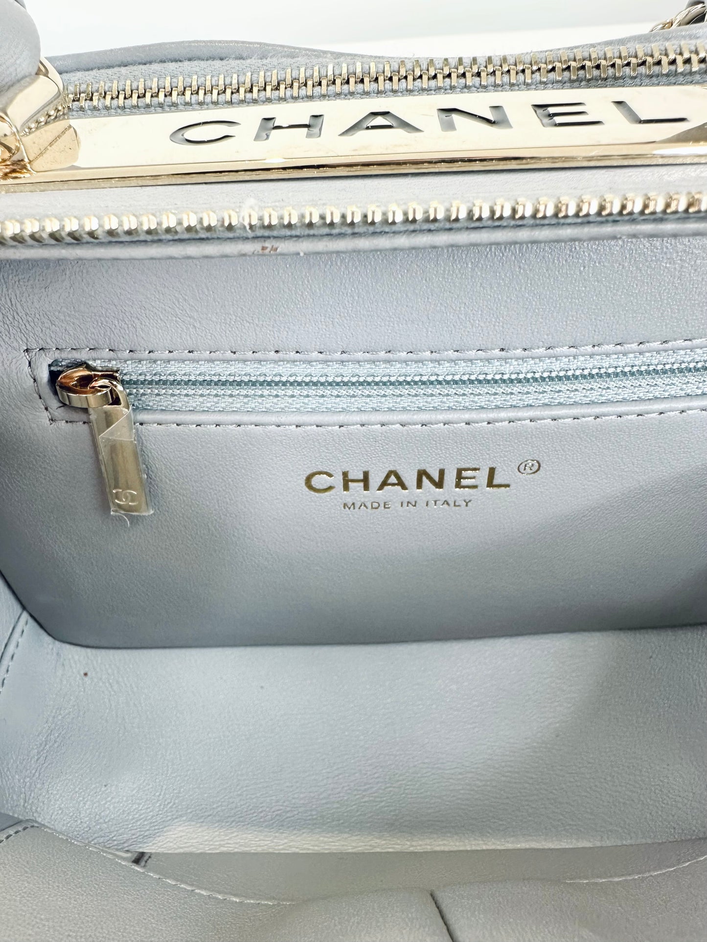 Small Quilted Leather Trendy CC Bowling Bag