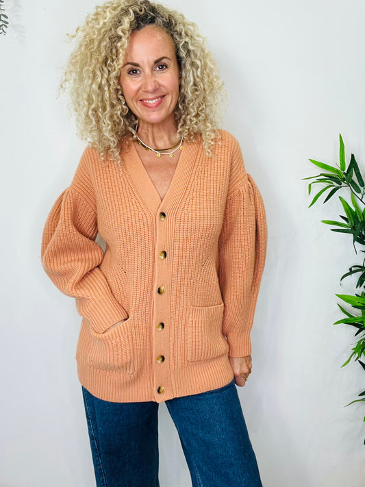 Chunky Knit Cardigan - Size S