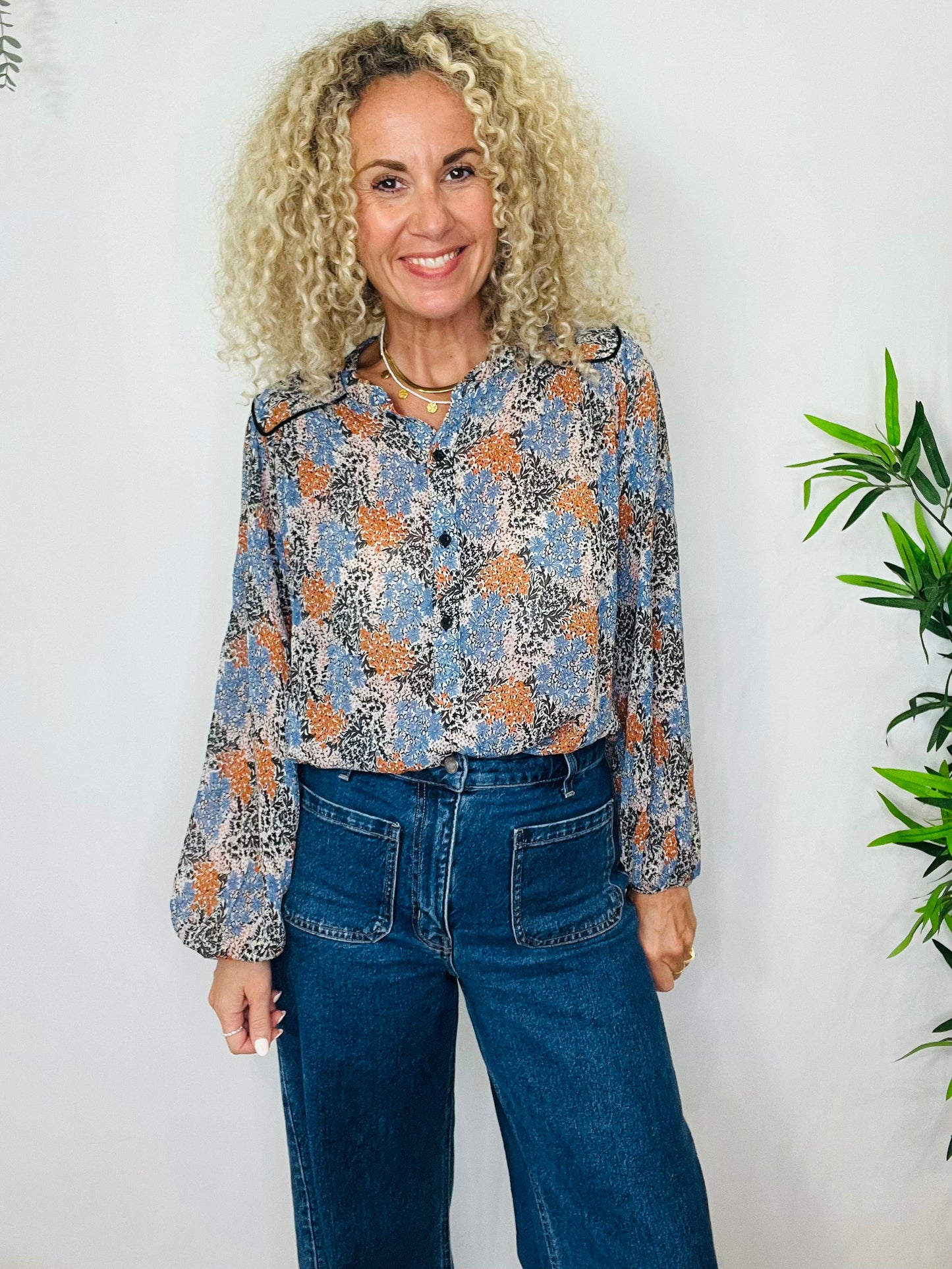 Floral Blouse - Size XL