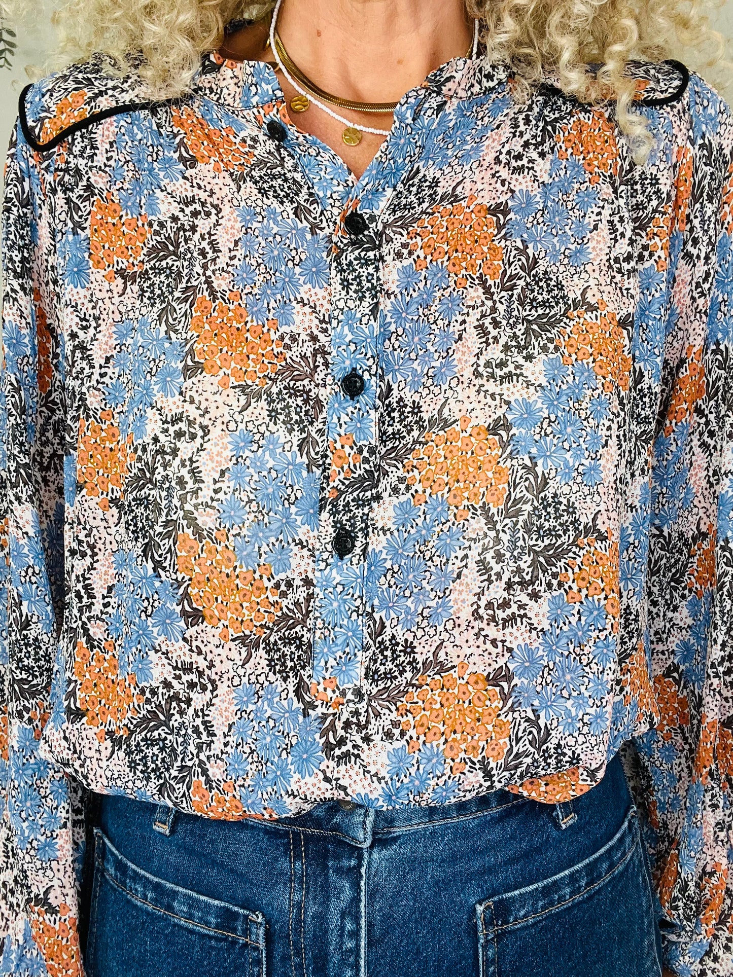 Floral Blouse - Size XL