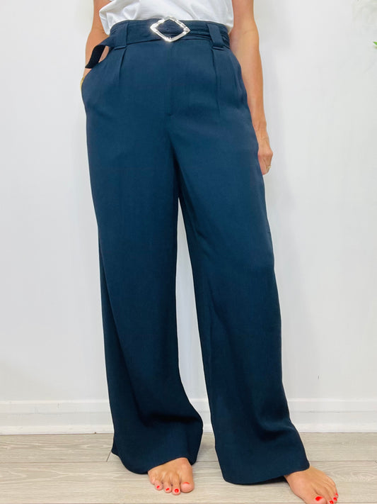 Wide Leg Trousers - Size 38