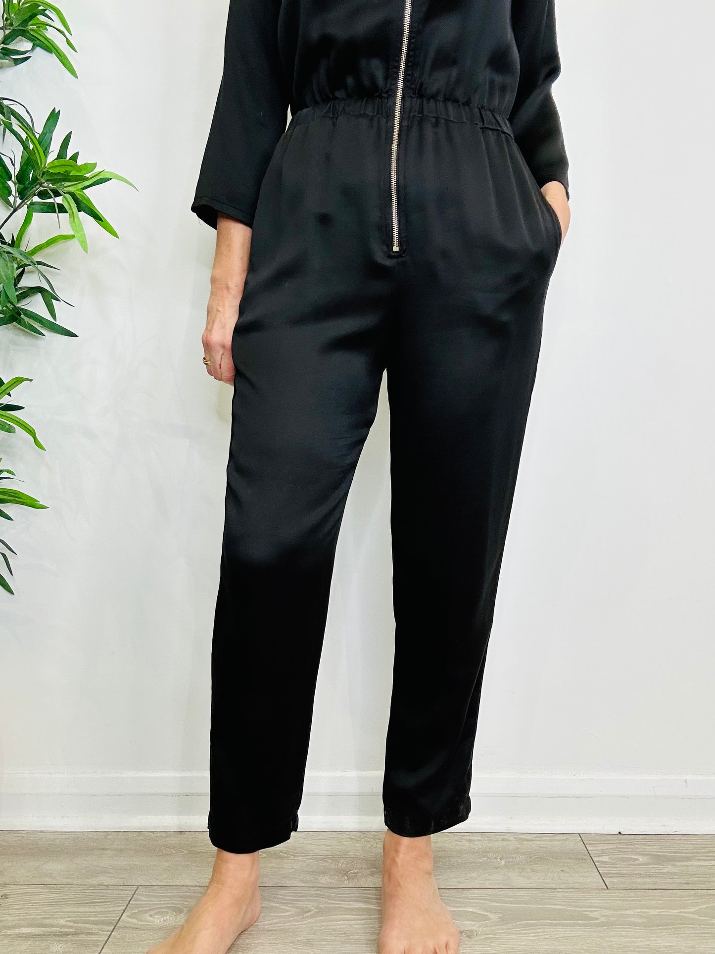 Zip Front Jumpsuit - Size S