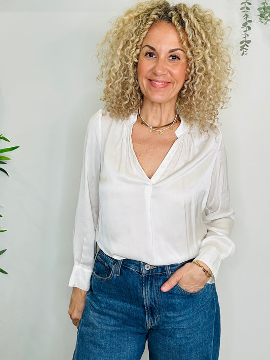 Satin Blouse - Size S