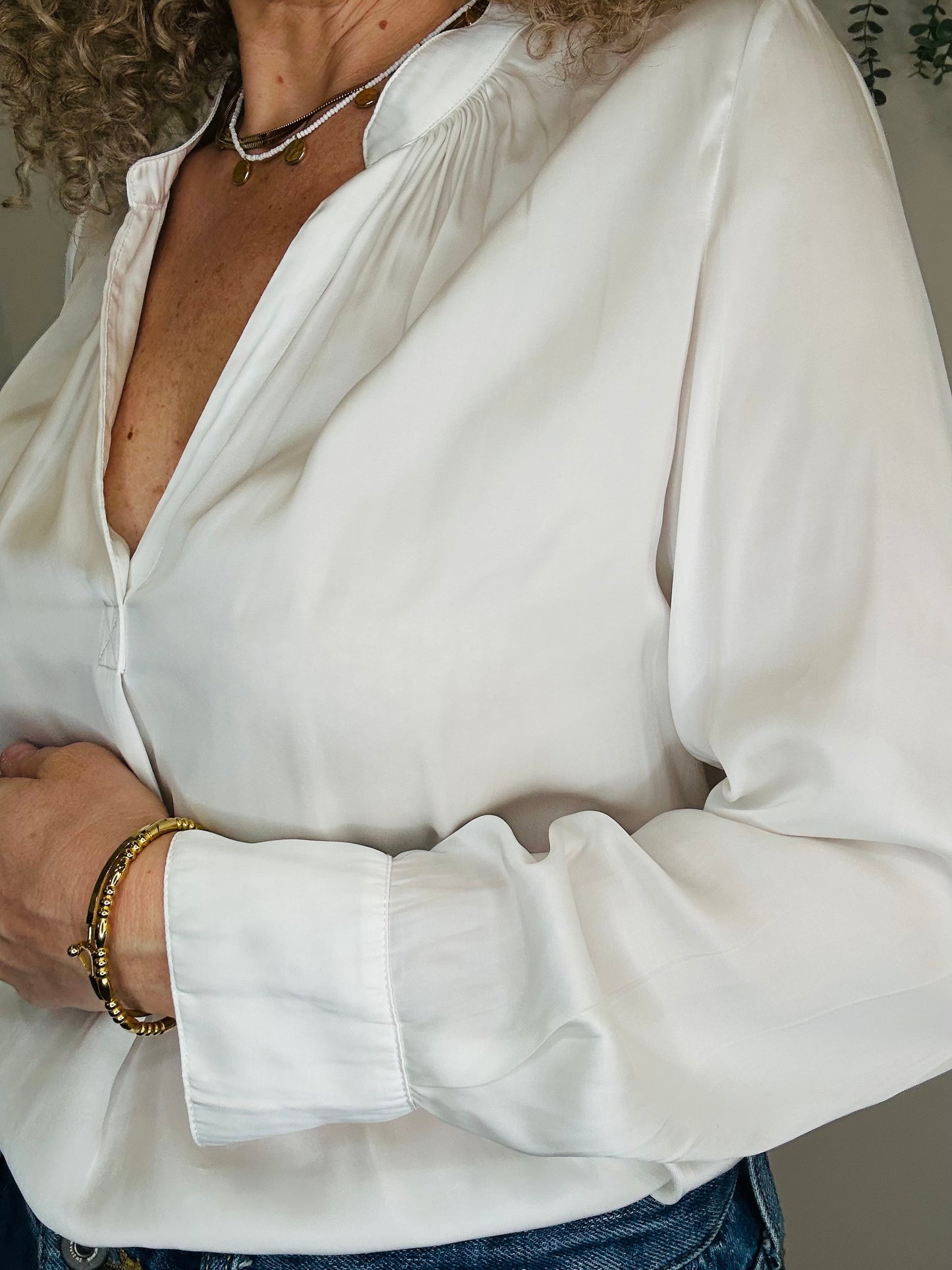 Satin Blouse - Size S