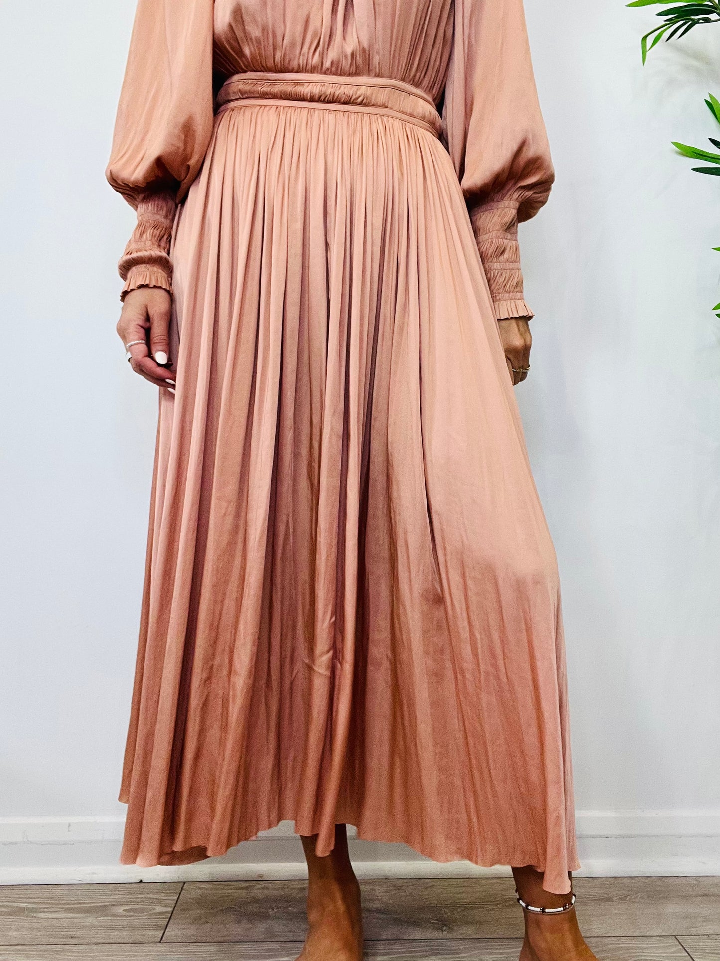 Satin Maxi Dress - Size 10
