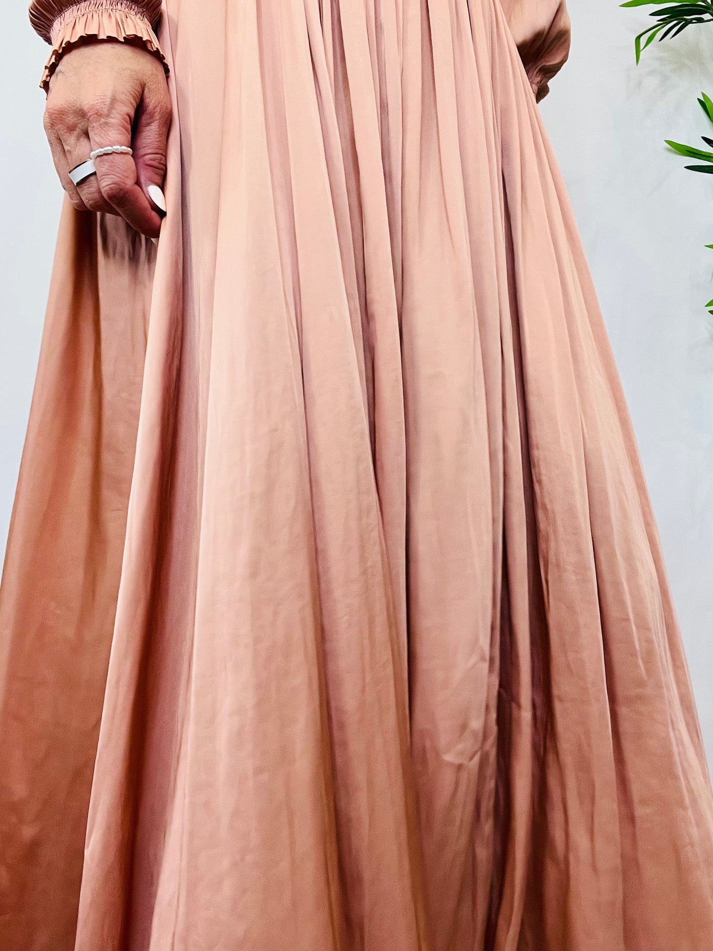 Satin Maxi Dress - Size 10