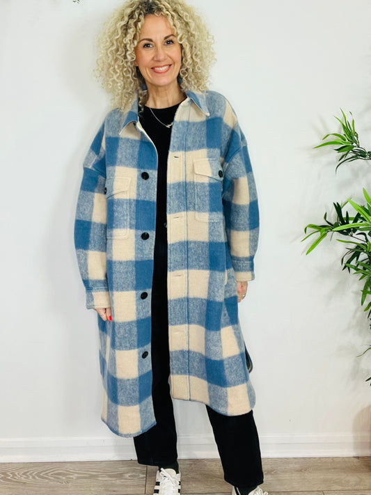 Fontizi Check Coat - Size S