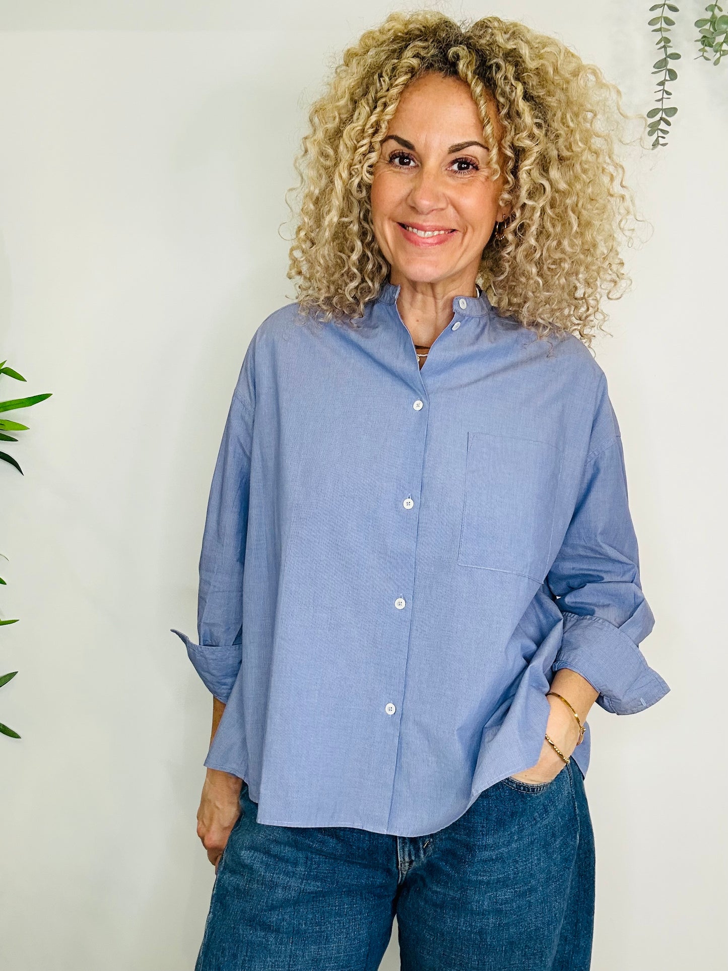Pinstripe Gorky Shirt - Size 0