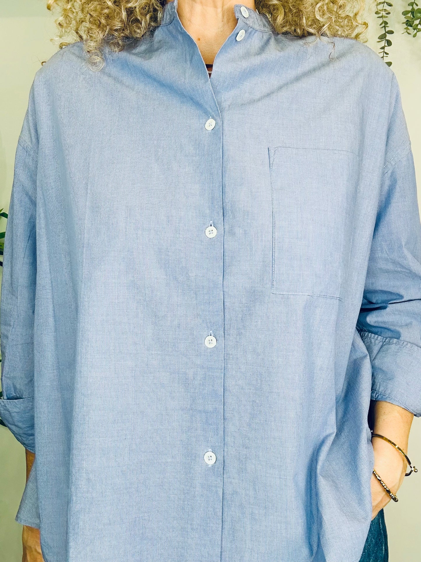 Pinstripe Gorky Shirt - Size 0