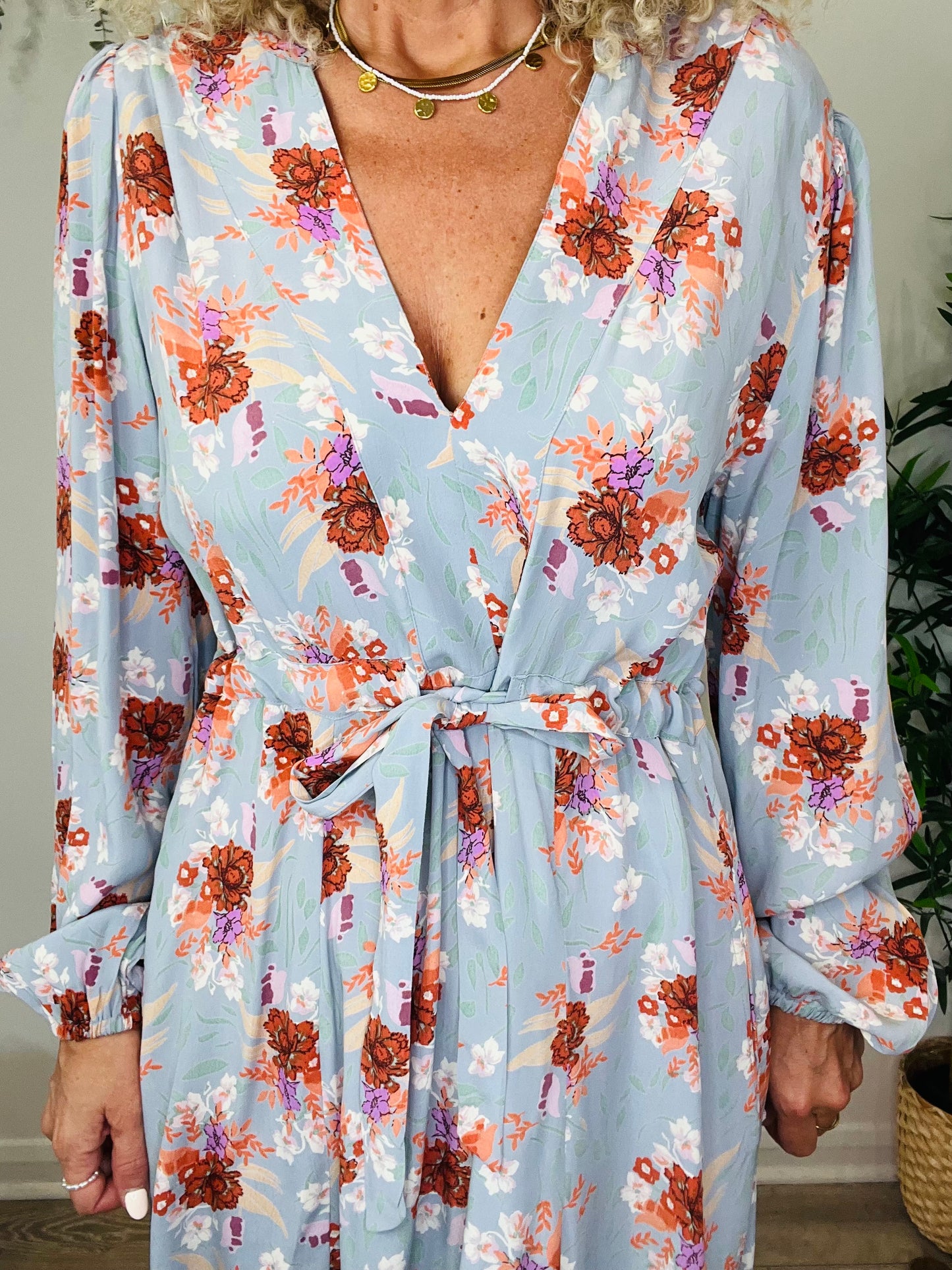 Floral Maxi Dress - Size L