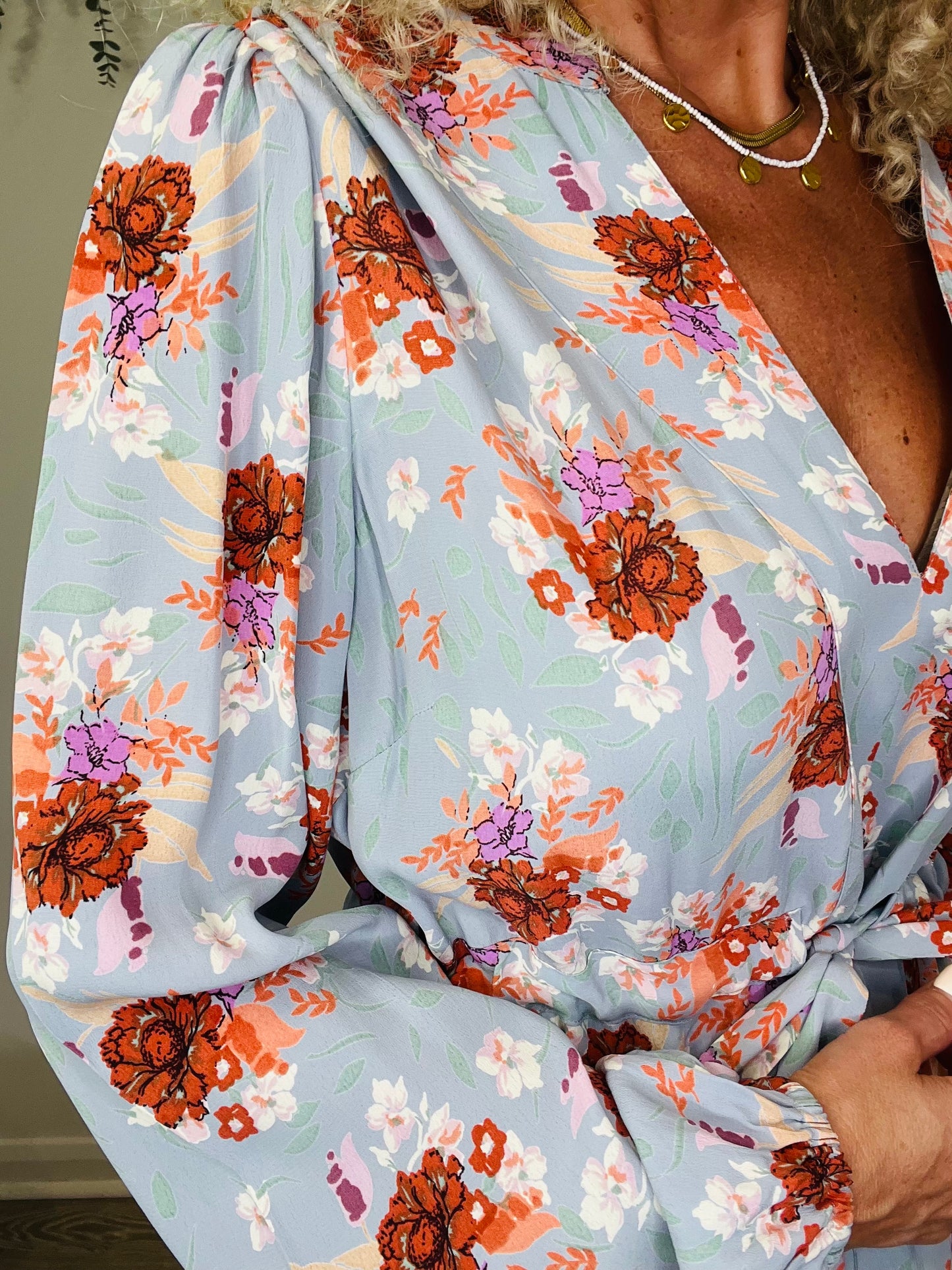 Floral Maxi Dress - Size L
