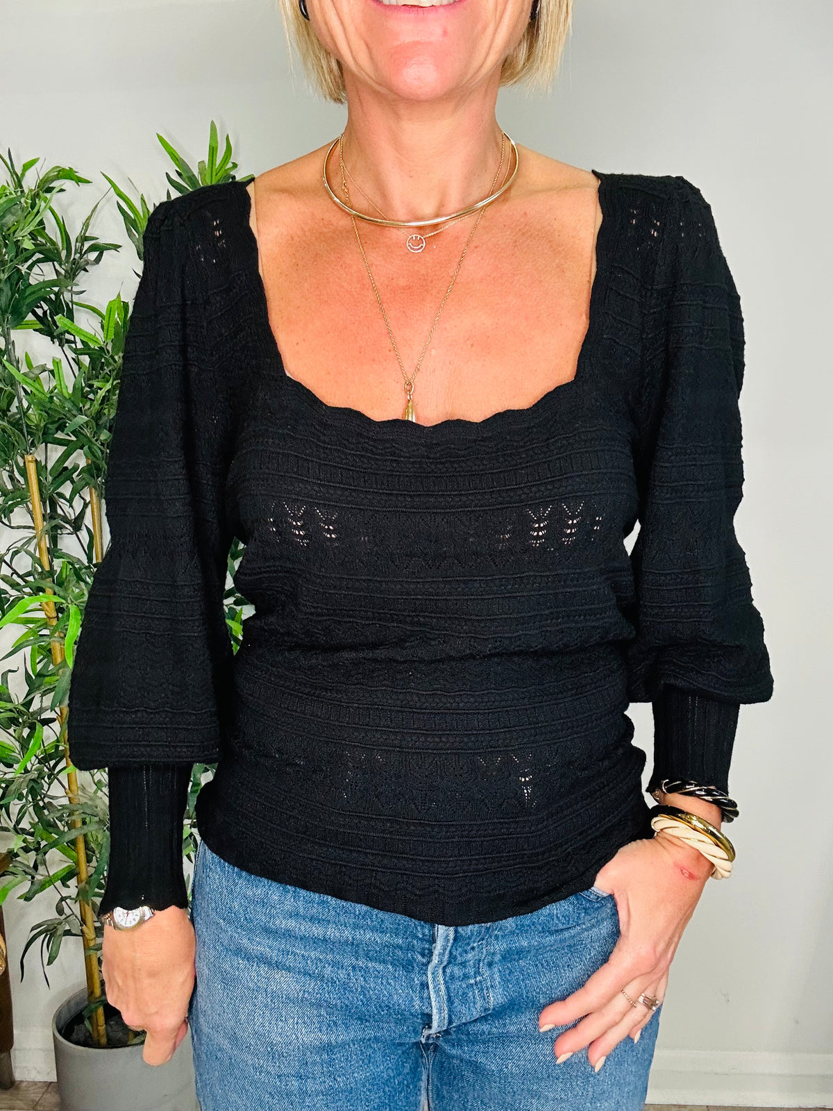 Stretch Knit Top - Size XL